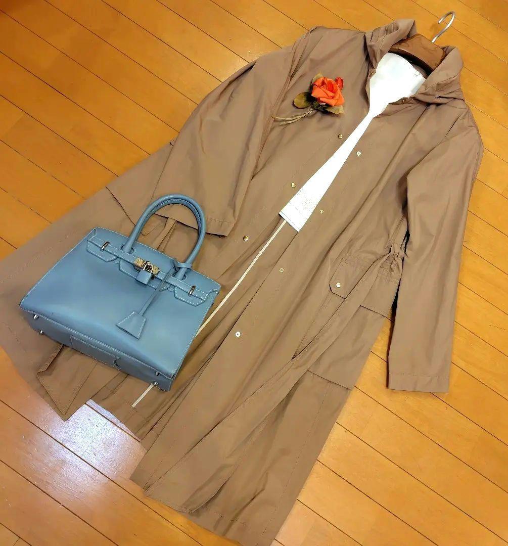 レリアン 近年モデル ベージュ トレンチコート フーデッド9M - メルカリ