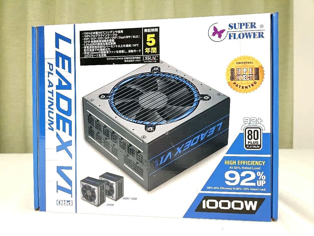SuperFlower LEADEX Ⅵ 1000w Platinum PRO Super Flower Leadex VI Platinum PRO 1000W ATX 80 PLUS PLATINUM