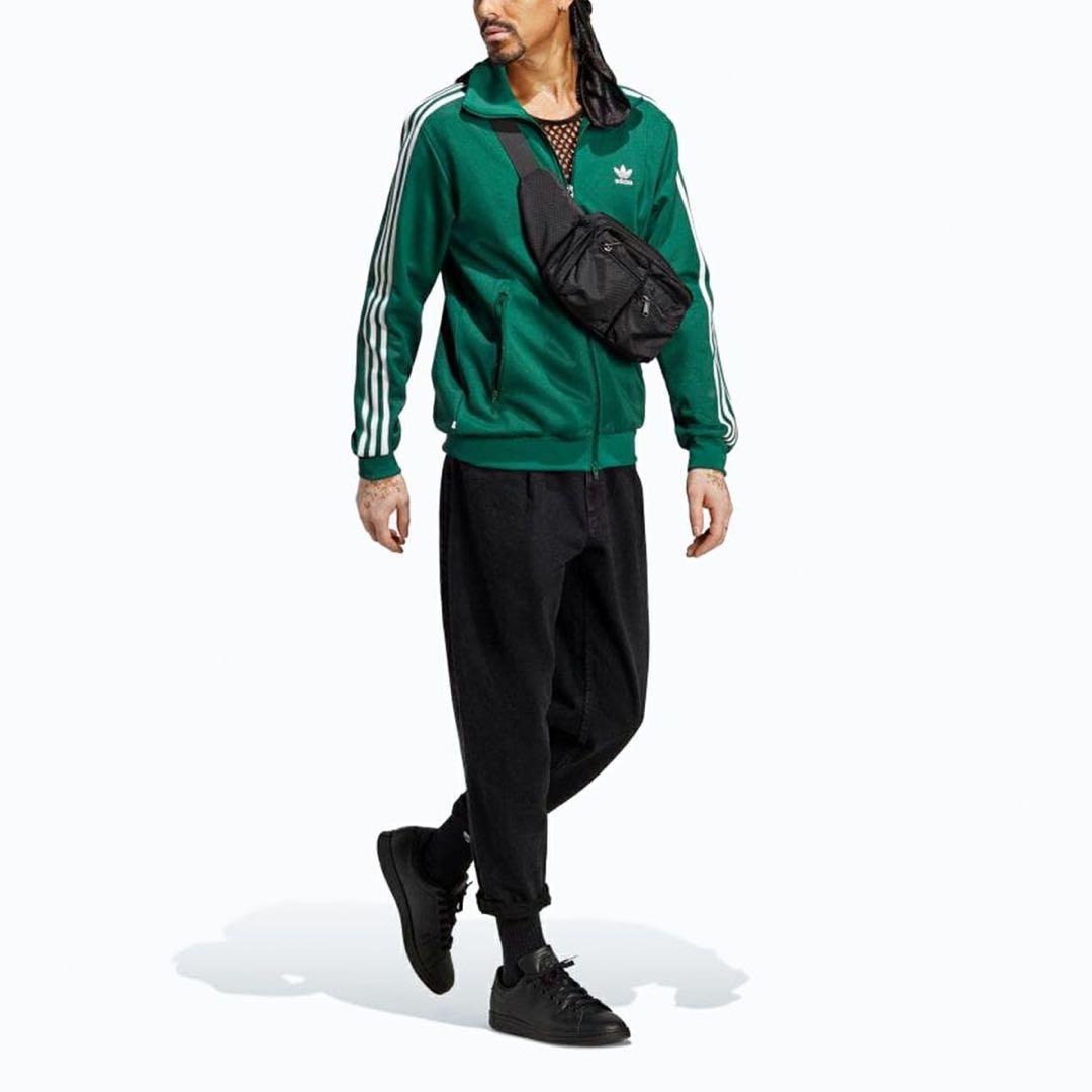 adidas トラックジャケット ベッケンバウアー ダークグリーン L - メルカリ