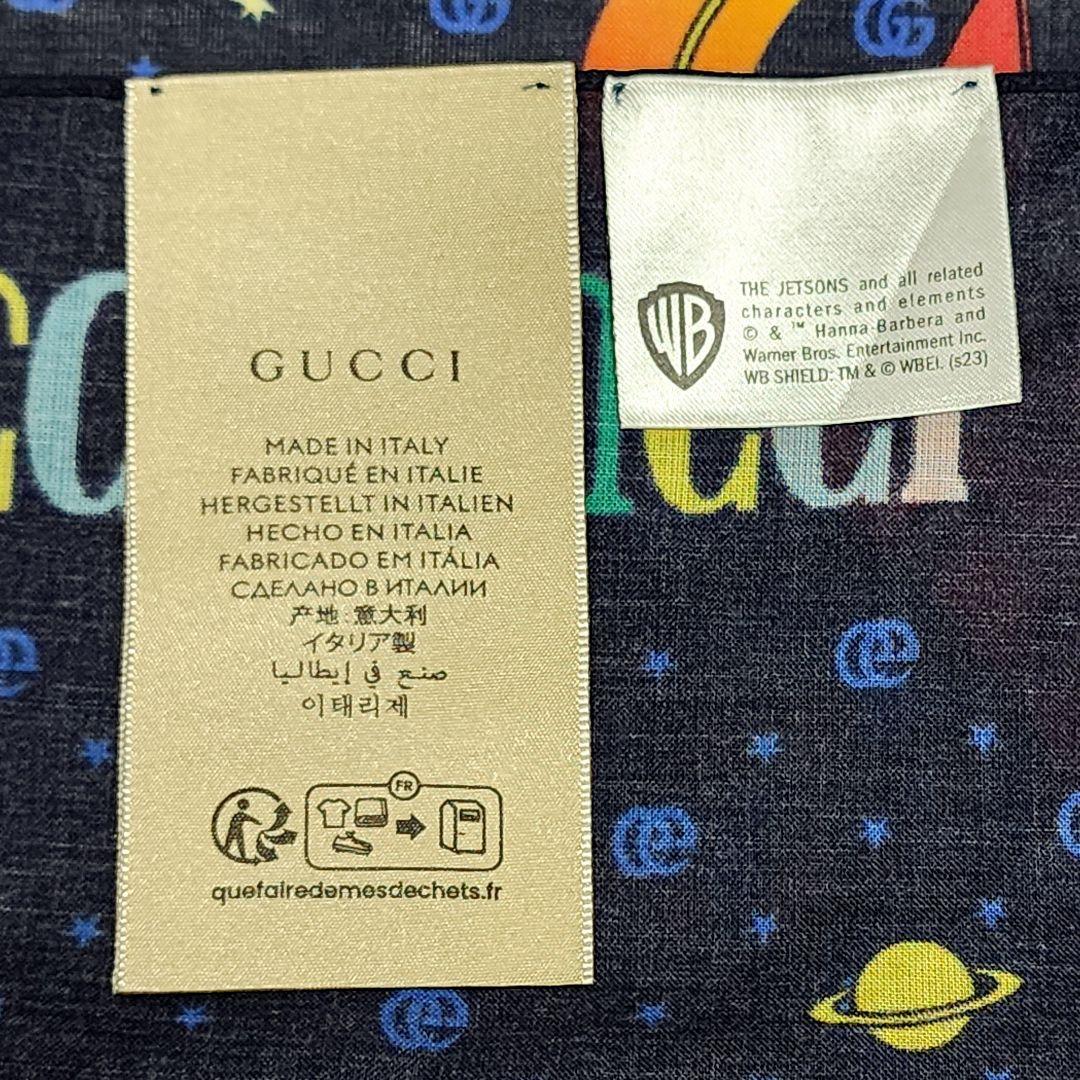☆GUCCI × THE JETSONS☆ハンカチ ジェットソンコラボ ネイビー - メルカリ