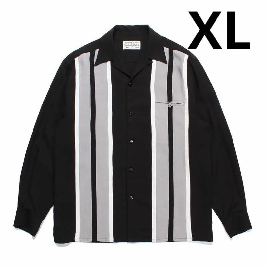 トップス wackomaria SWITCHING OPEN COLLAR SHIRT WACKO MARIA/SWITCHING 50'S OPEN COLLAR SHIRT（BLACK