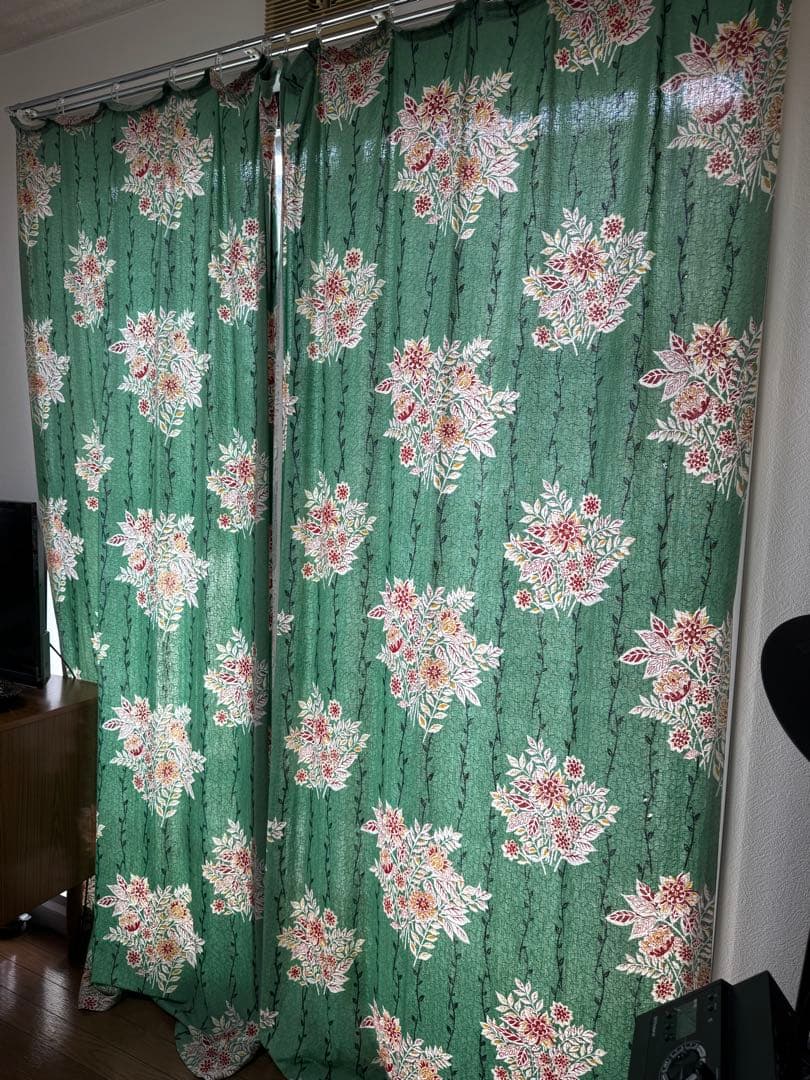 アンティーク カーテン 2枚組 テキスタイル 1930〜1940's イギリス 2022年11月16日からウィリアムモリス＆アンティークフェア | 香川県