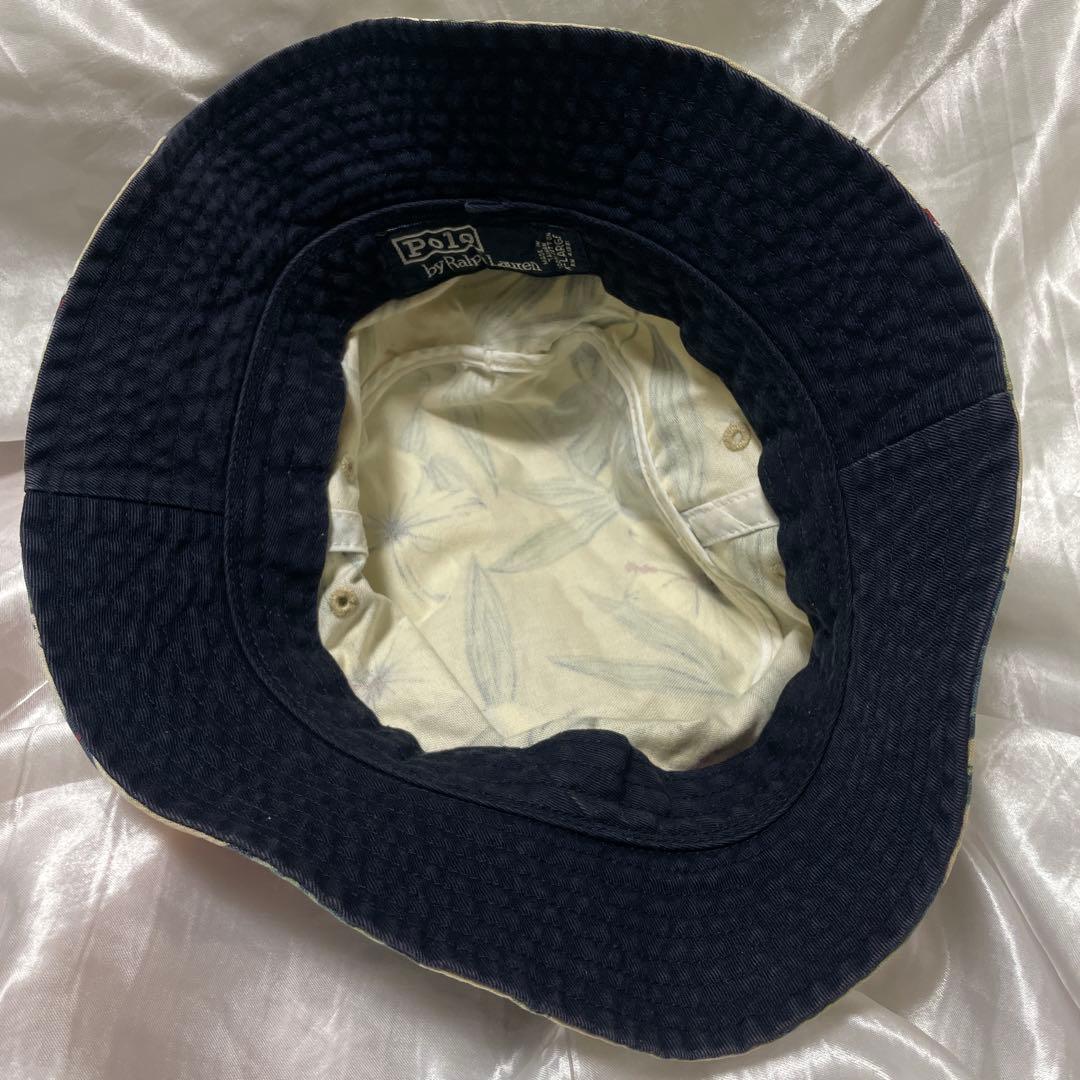 90s polo by Ralph Lauren総柄バケットハット xl - メルカリ