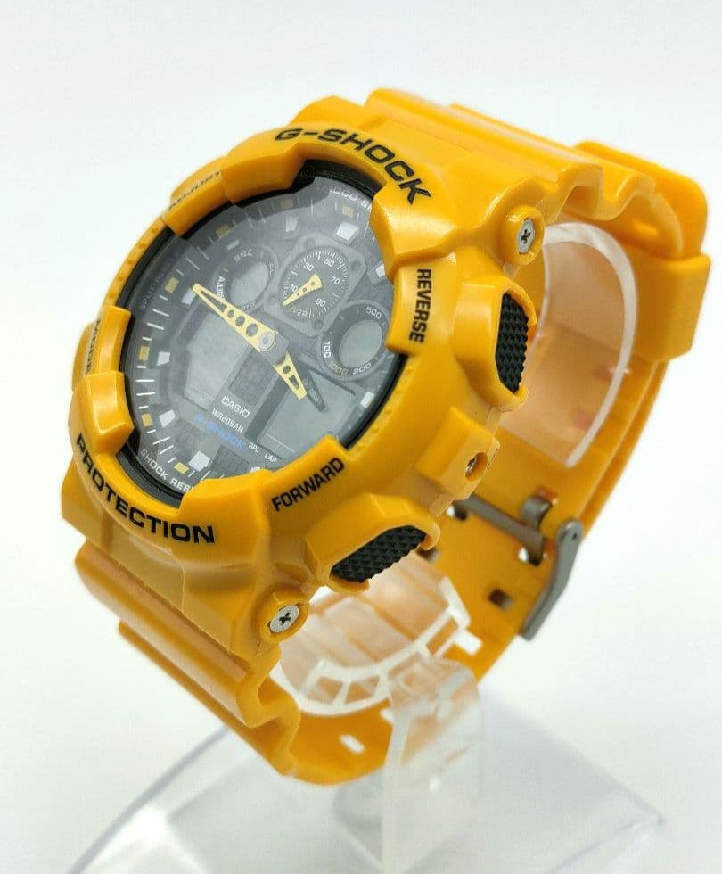 美品 CASIO G-SHOCK GA-100A イエロー 稼働品 - メルカリ