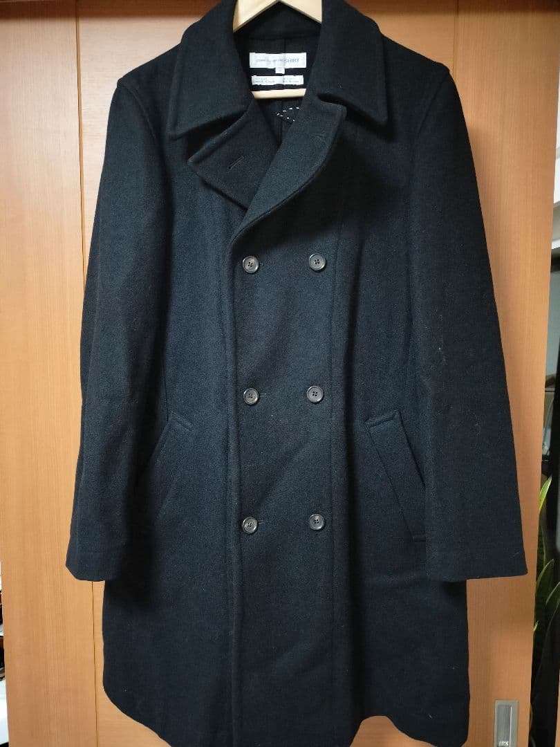 ギャルソンshirts　ピーコート COMME des GARCONS SHIRT コムデギャルソンシャツCOMME ウール混紡裾