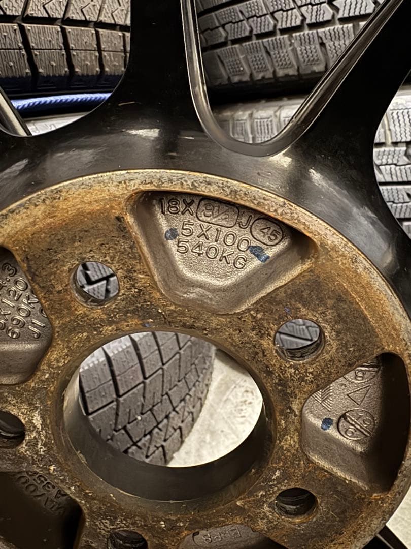 ADVAN 18インチ RZⅡ PCD100 アドバン　8.5J 9J