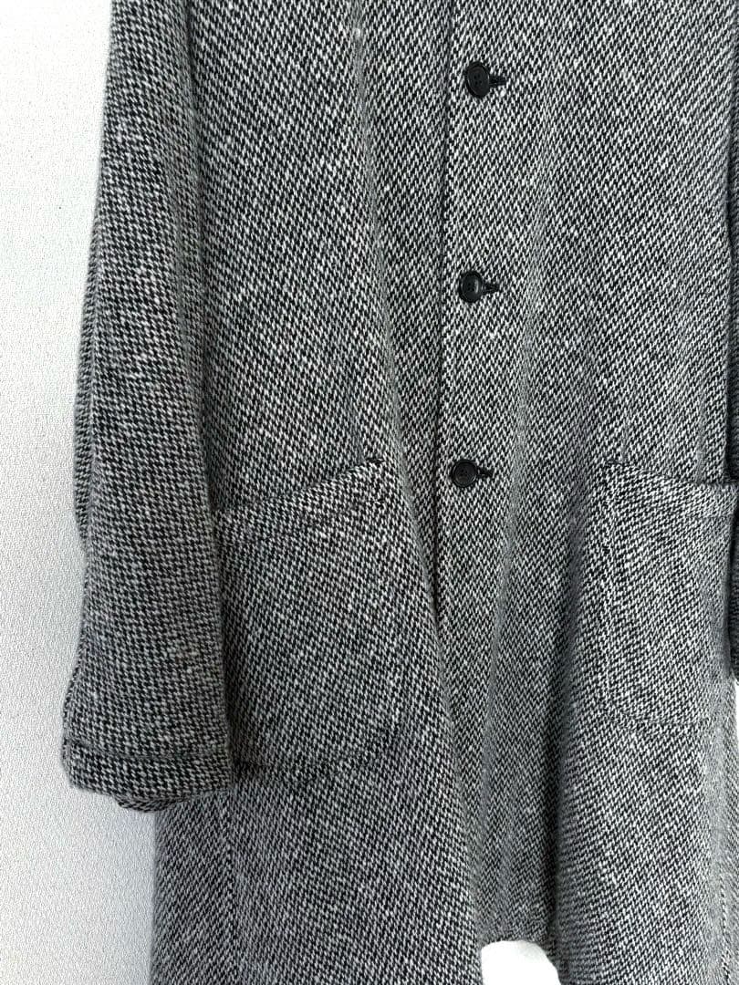 美品☆2024AW ブラックコムデギャルソン 丸襟ステンカラーツイード
