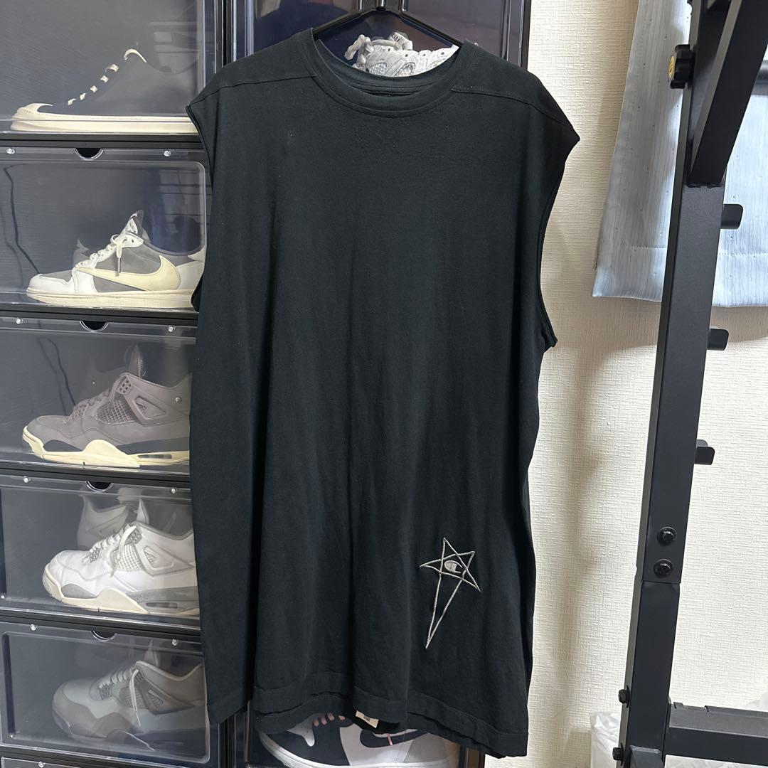 Rick Owens × Champion ノースリーブシャツ　ブラック　S 楽天市場】RICK OWENS リックオウエンス コットン ノースリーブ T