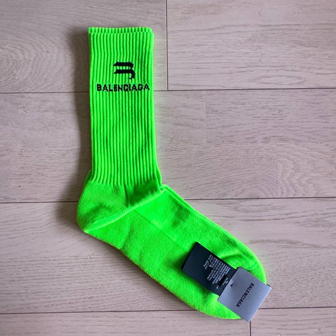 BALENCIAGA バレンシアガ 靴下 MENS メンズ グリーン ソックス グリーン（緑）系 BALENCIAGA(バレンシアガ) メンズ
