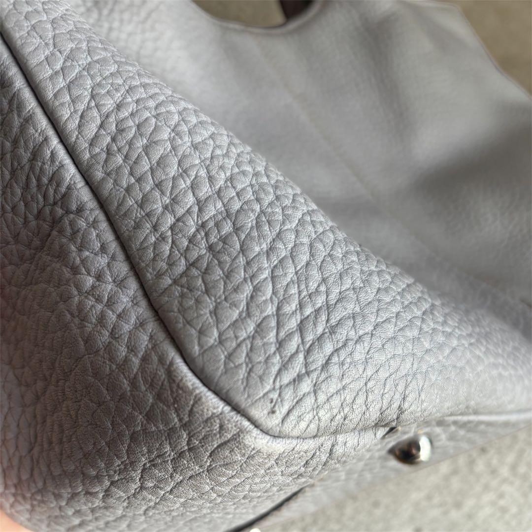 Tod's トッズ グレー レザー トートバッグ - メルカリ