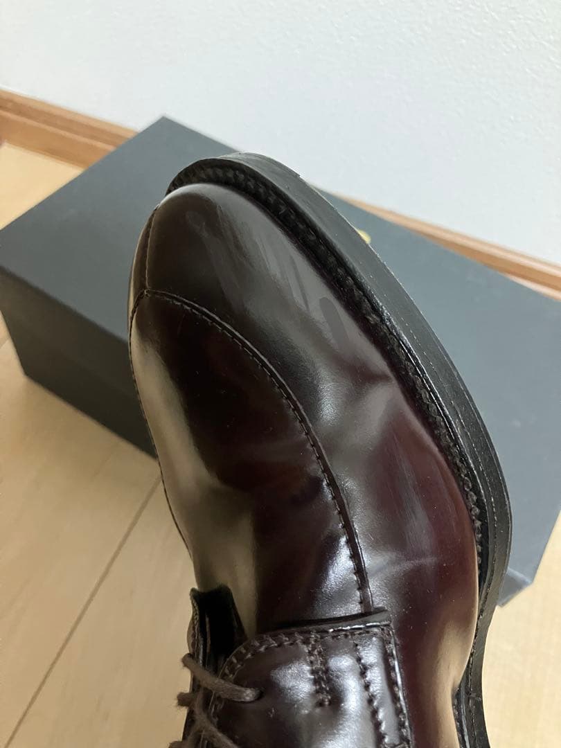 使用数回】オールデン バーガンディコードバン 54321 9ハーフD - メルカリ