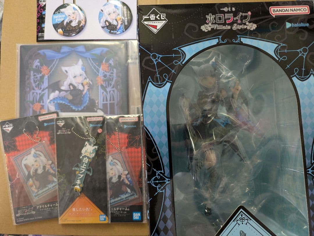一番くじ　ホロライブ　白上フブキ　フィギュアほか　まとめ売り 一番くじ『ホロライブ Villain Style』が登場白上フブキ、大神ミオ、角