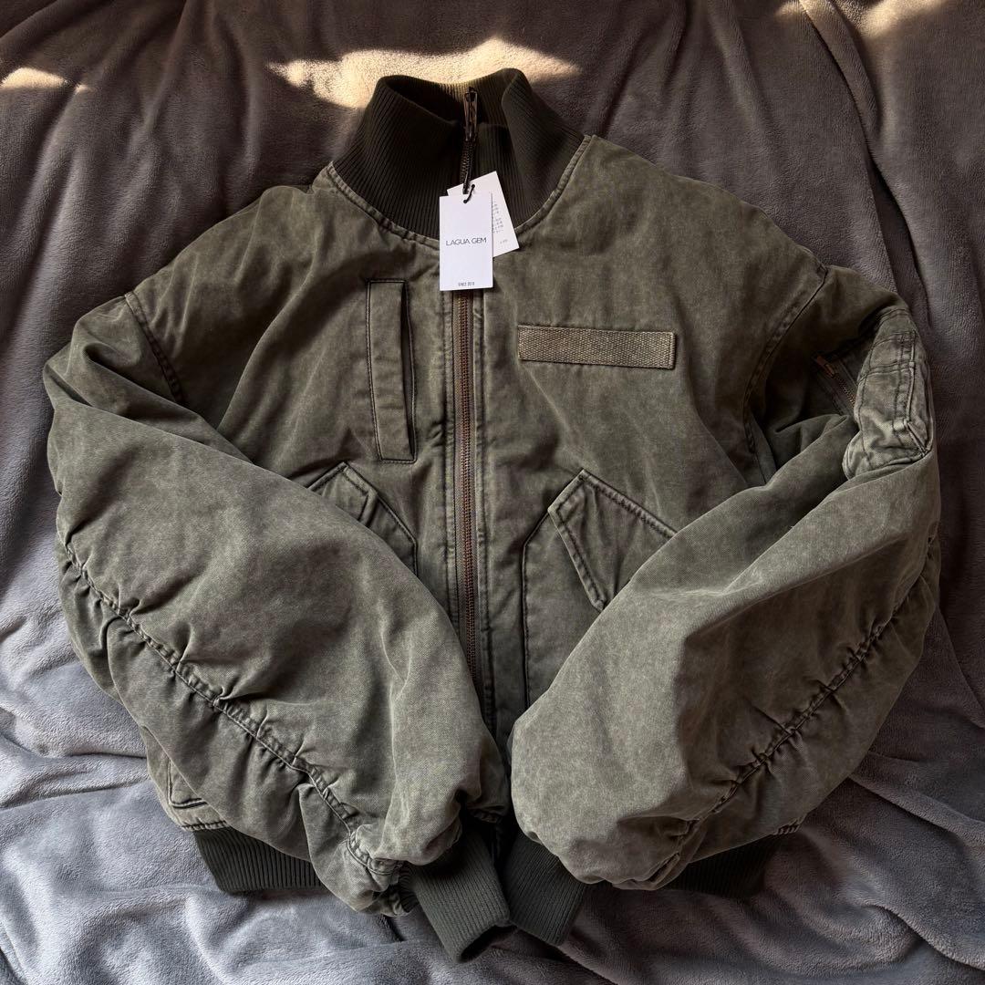 LAGUA GEM BIG POCKET COTTON MA-1 カーキ - メルカリ