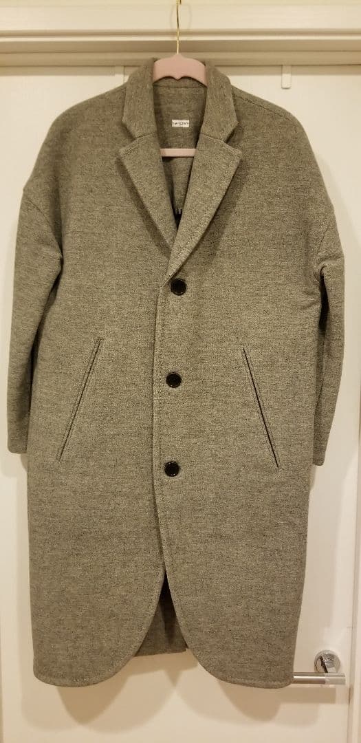 ⭐️【homspun】ホームスパン ロングコート homspun ホームスパン コーミングマットラグランコート #マスタード