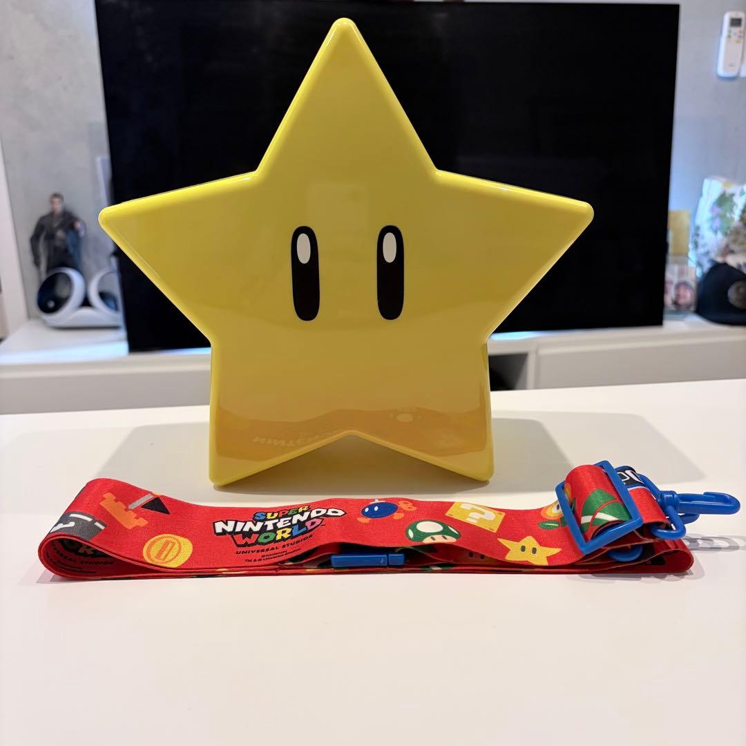USJ スーパーマリオ スター ポップコーンバケツ - メルカリ