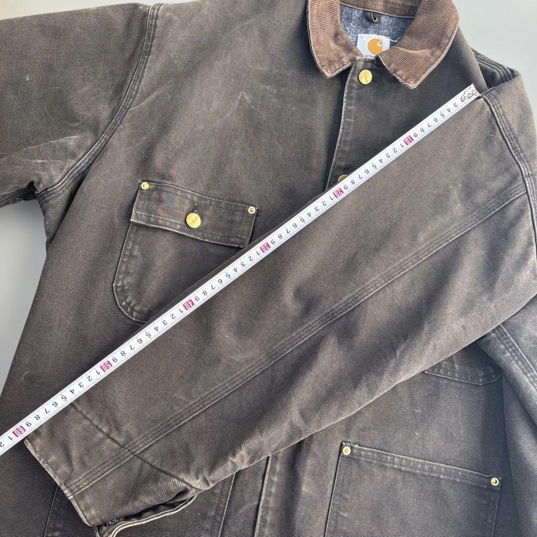 90s USA製 carhartt ミシガンチョアコート ブラック large - メルカリ