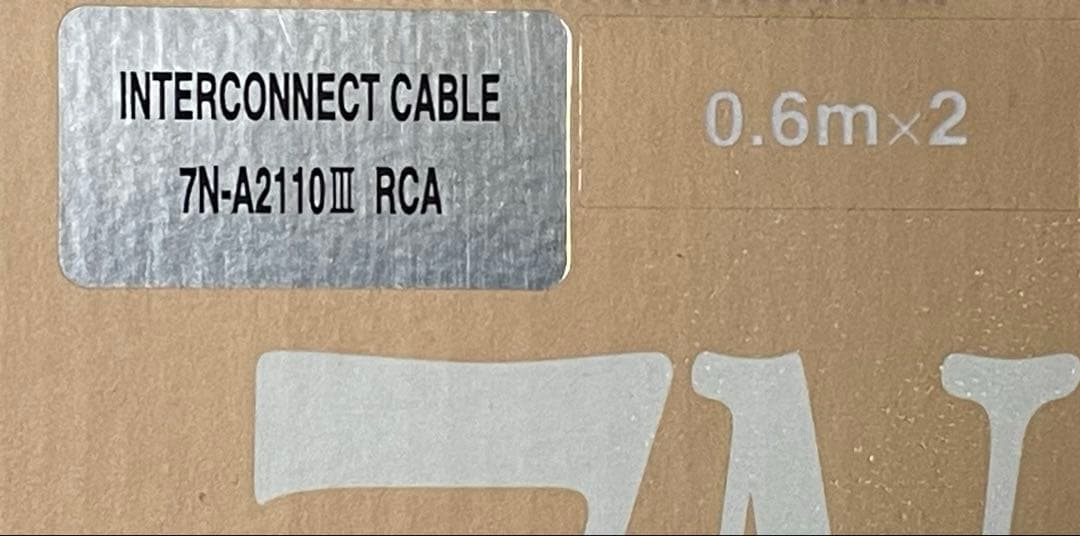 原音再現! ACROLINK 7N-A2110Ⅲ RCA ケーブル 0.6m