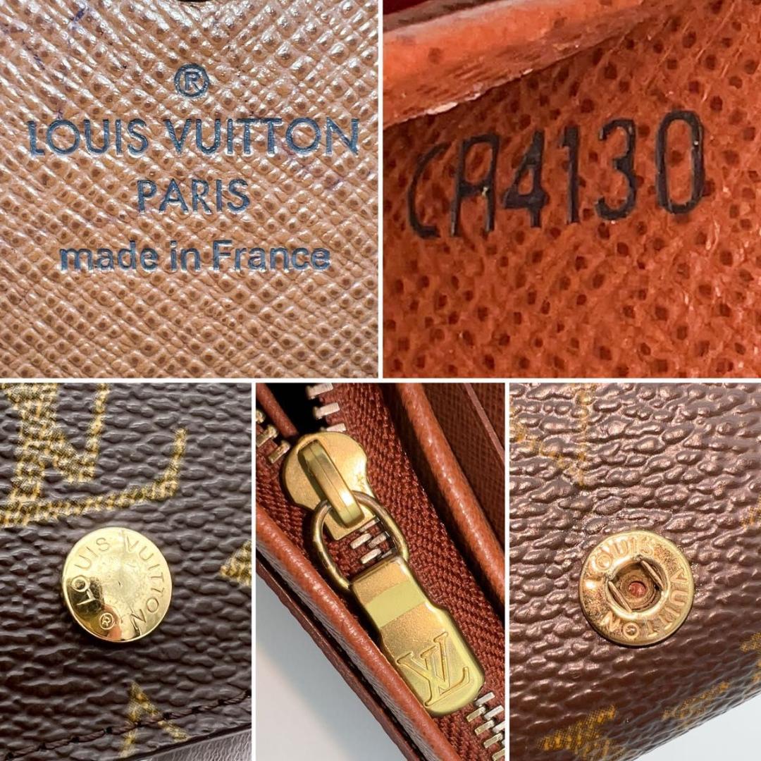 美品 カード入れあり】ヴィトン モノグラム ポルトモネ ビエ