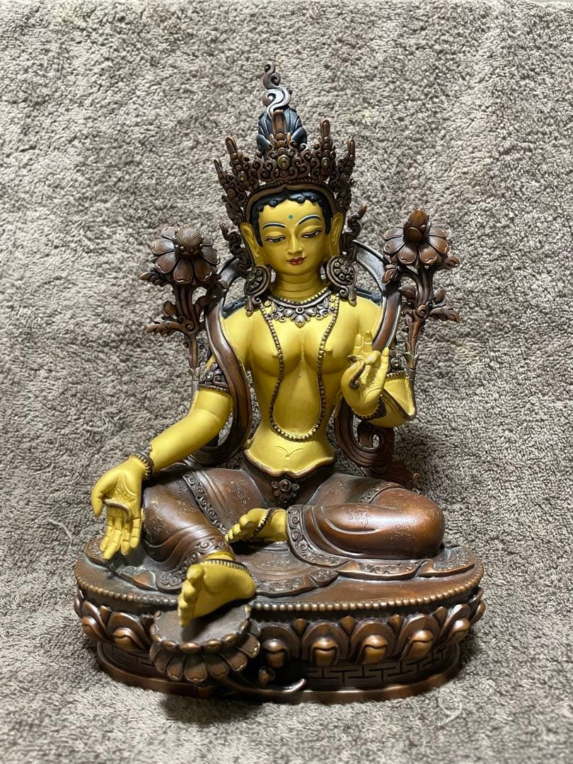 値下げしました　緑多羅菩薩 仏像 骨董 緑多羅菩薩 グリーンターラ｜仏像通販・販売なら仏像専門店 多羅堂