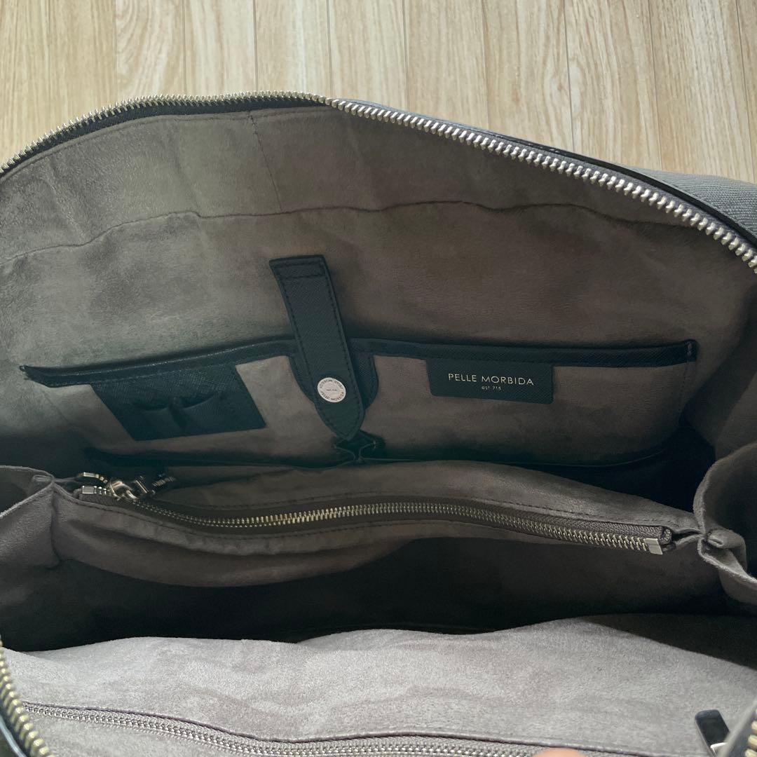 美品ペッレモルビダ ブリーフケース キャピターノ ブラック 専用