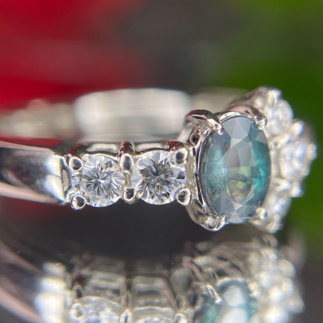天然非加熱 アレキサンドライト ダイヤモンド 計0.52ct PT1000 - メルカリ