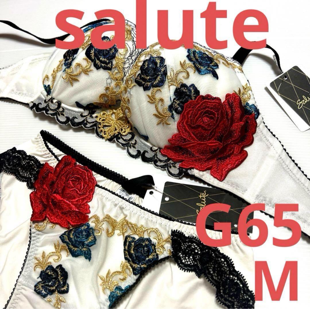 65 ワコール ブラジャー G65 ショーツ M ベルサイユのばら コラボ ワコールサルート ベルばらコラボ ブラジャーショーツセット D65 M未