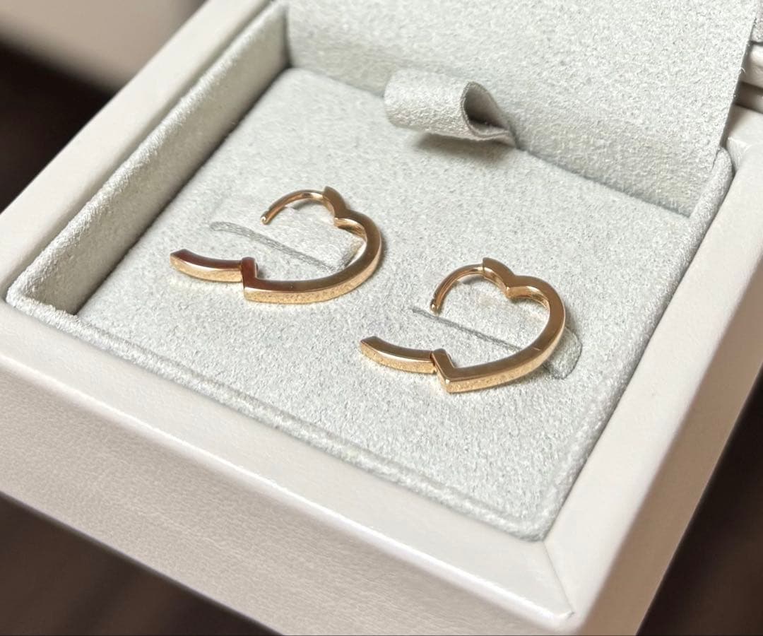 専用＊ REPOSSI レポシ アンティフェール K18PG ハートミニピアス