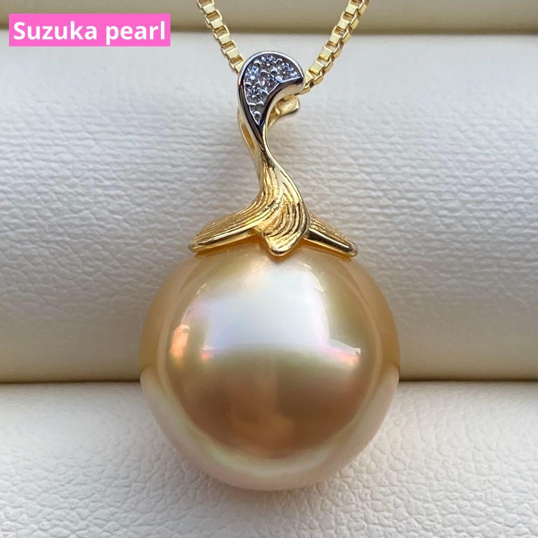 本真珠　南洋白蝶真珠ネックレストップ　大珠13.3mm茶金PT917 南洋白蝶真珠ネックレス | 商品詳細 | 高島屋オンラインストア