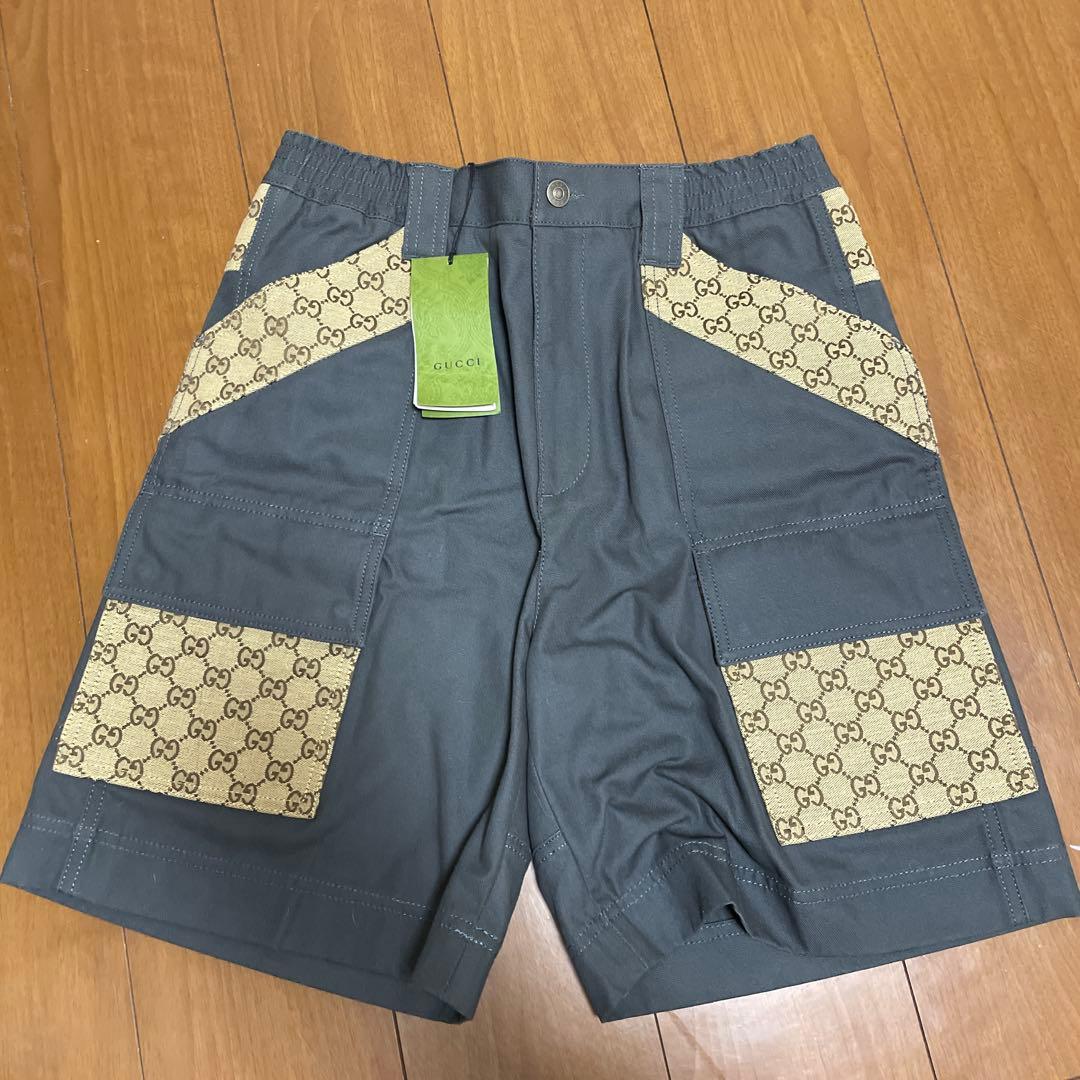 GUCCIハーフパンツ 中古・古着通販】GUCCI (グッチ) ハーフパンツ ブラック サイズ:48