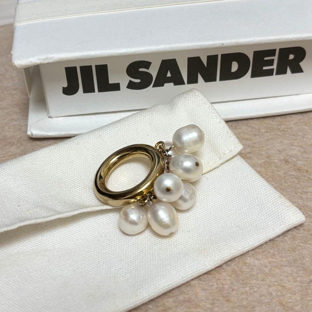 【希少品】JIL SANDER パールリング　12号 JIL SANDER（ジルサンダー） アクセサリー リング J12UQ0015 J12002