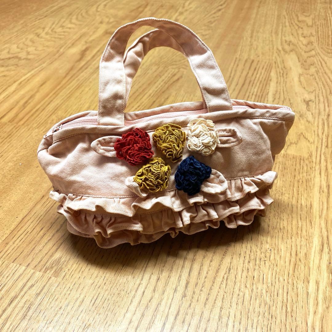 さえらPOTECHINO ポテチーノ ミニバッグ ポーチ 花柄 レース ガーリー