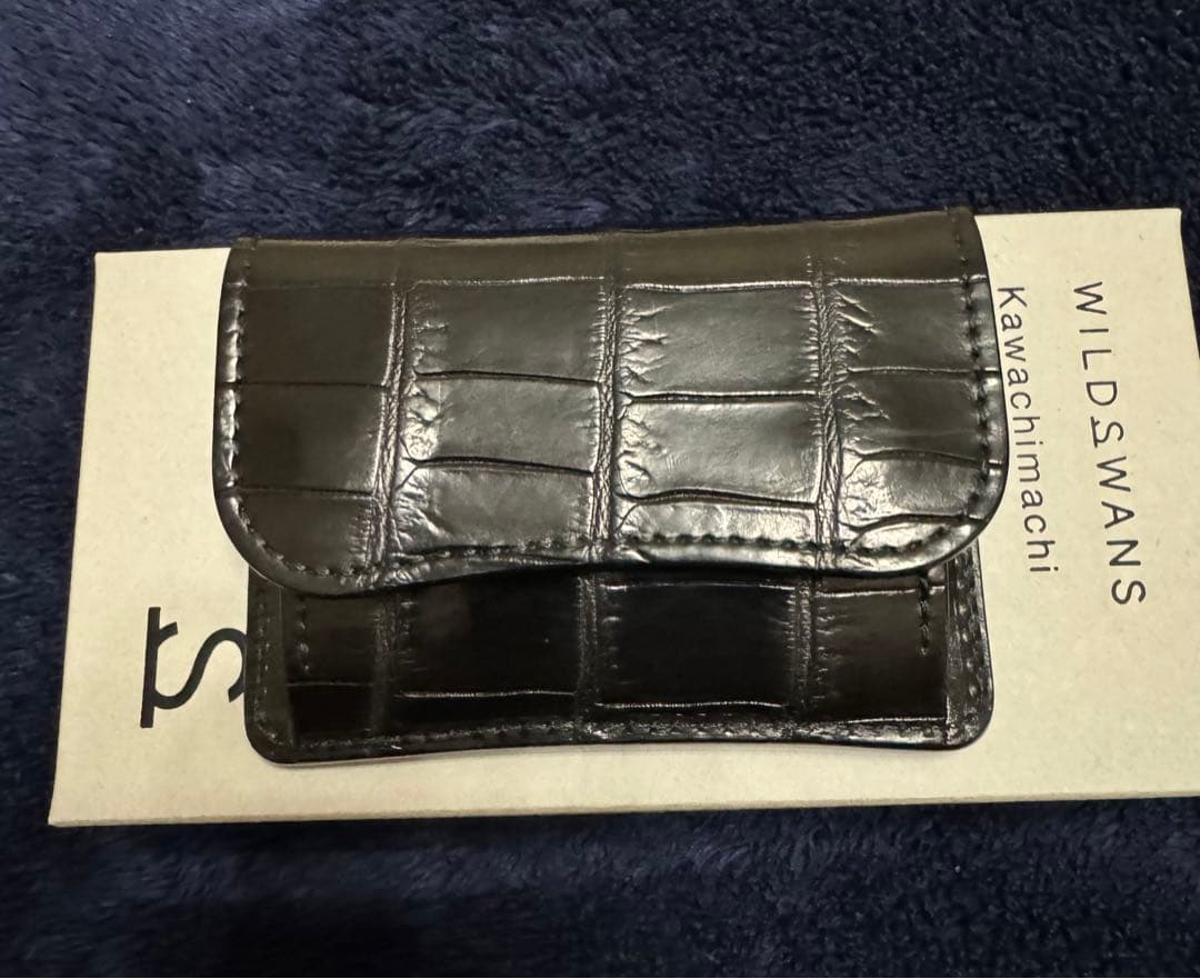 WILDSWANS クロコタング オールブラック ワイルドスワンズ WILD SWANS（ワイルドスワンズ）TONGUE（タング）マルチコインケース