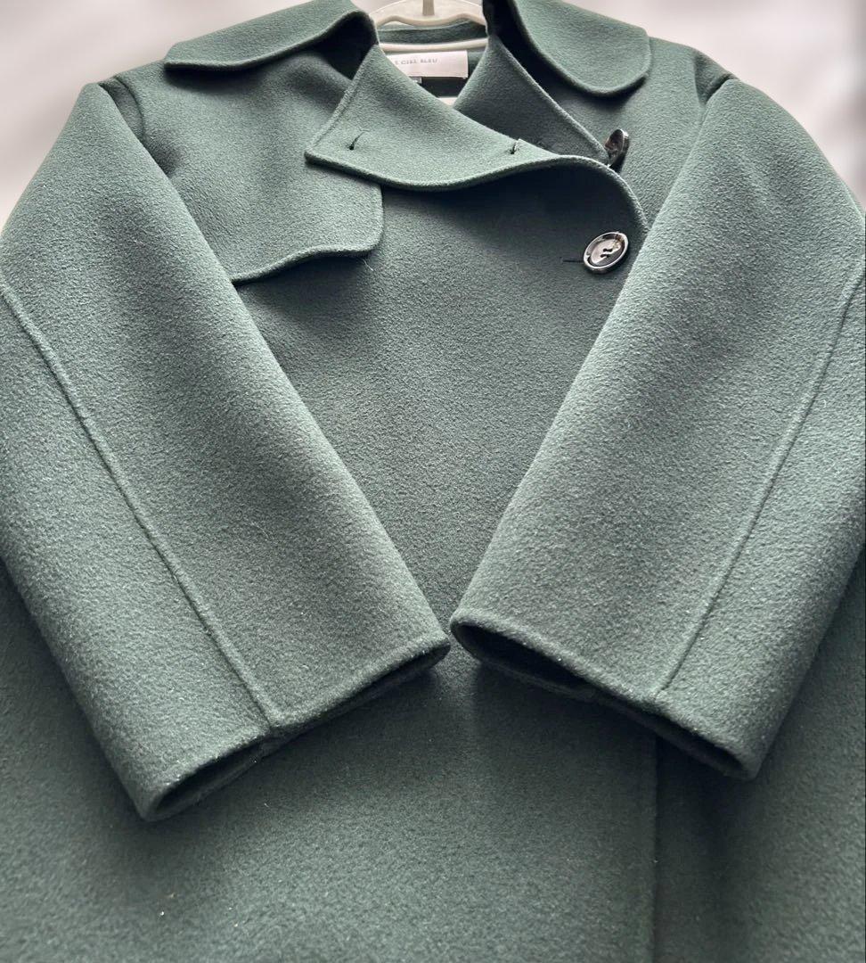 美品♡【ルシェルブルー】ダークグリーン ダブルフェイス ロング