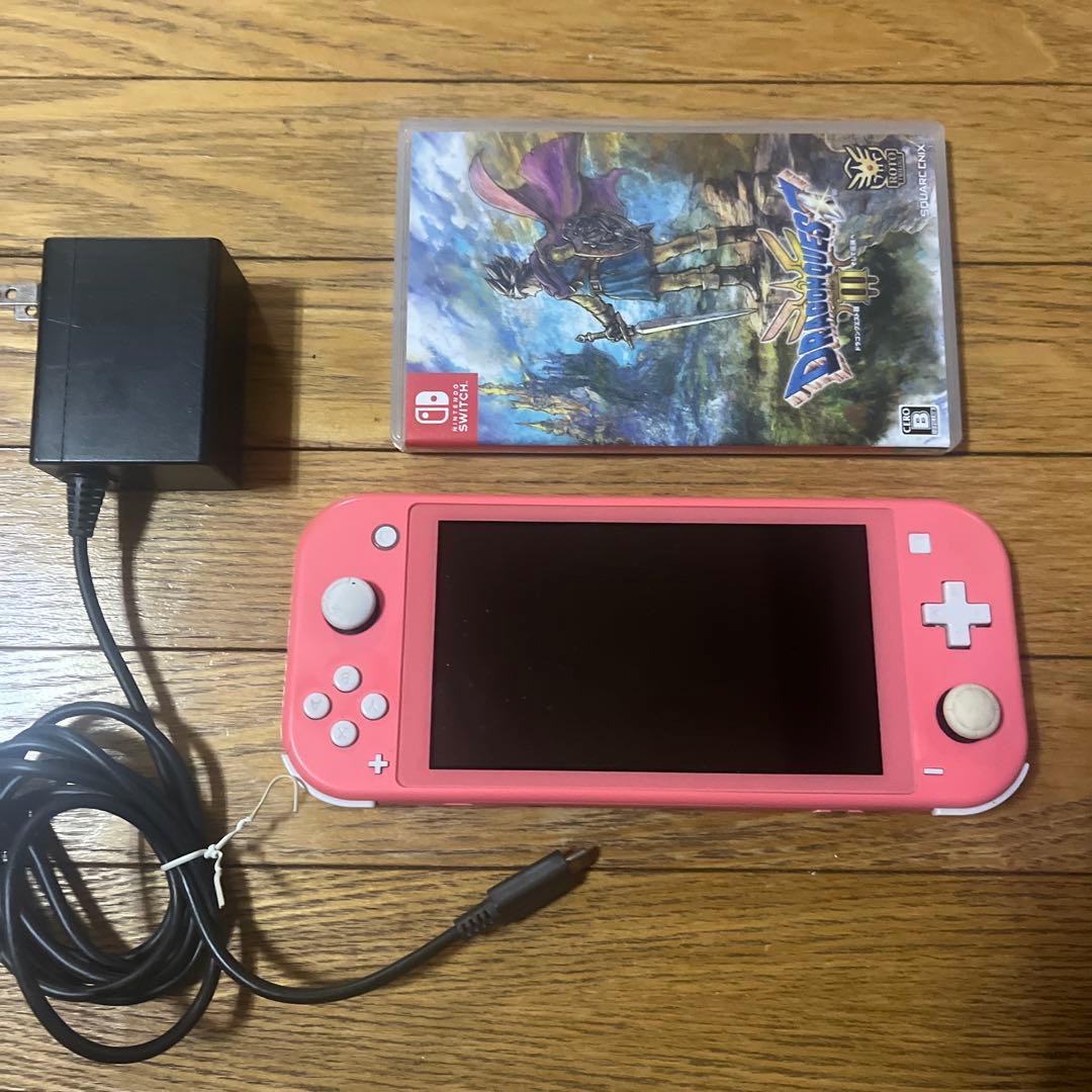 Nintendo Switch Lite ピンク 本体 ドラクエIII eXtremeRate Nintendo Switch Lite用交換フルセットシェル＆ABXYボタン