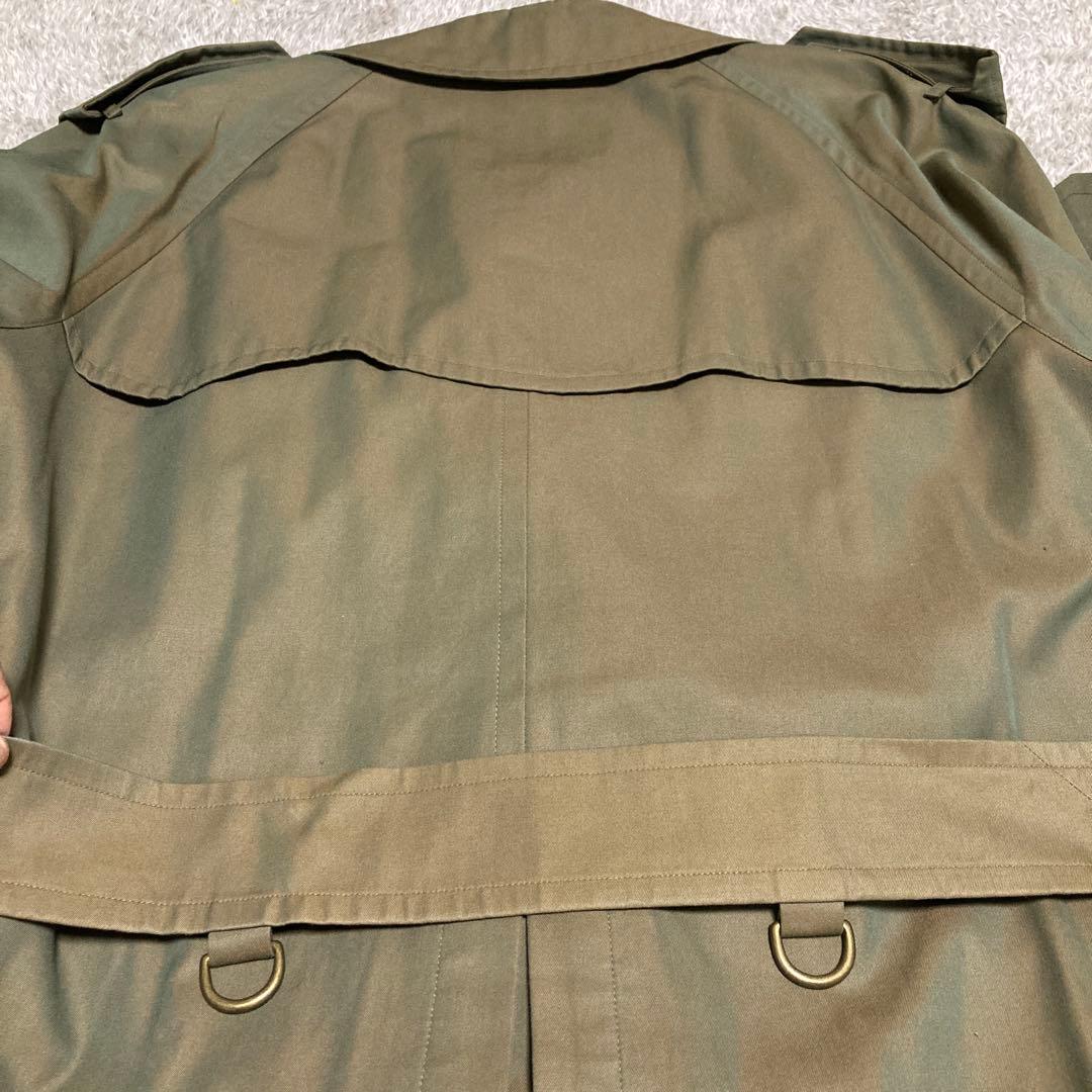 美品】バーバリー トレンチコート☆ロング.タマムシ色 .ノバチェック