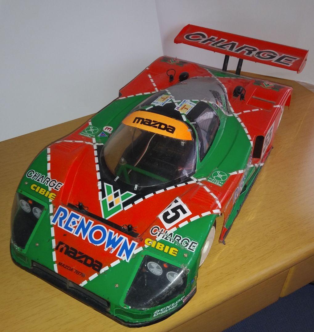 タミヤ 1/10 Cカーシャーシ　マツダ 787B 　メカ付き　当時物 タミヤ 電動RCカーシリーズ 1/10RC マツダ787B | タミヤ