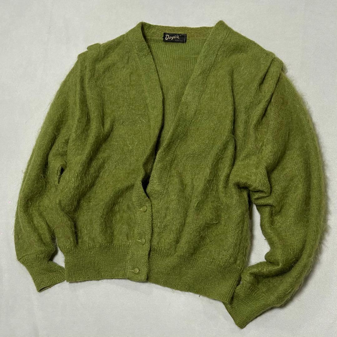 90s スペイン製 モヘヤニット カーディガン ボックスシルエット グランジ 中古・古着通販】step a head (ステップアヘッド) モヘヤニット