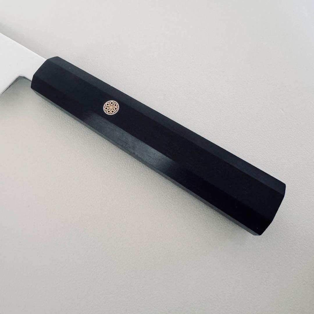 270mm 切付柳刃包丁 鏡面 黒檀八角柄 刺身包丁 全鋼 和包丁【鞘付き