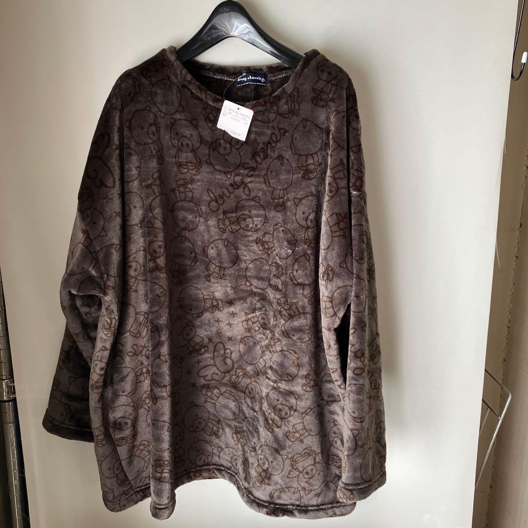 《新品》drug store's スタンディ総柄 フリースルームウェア2点セット