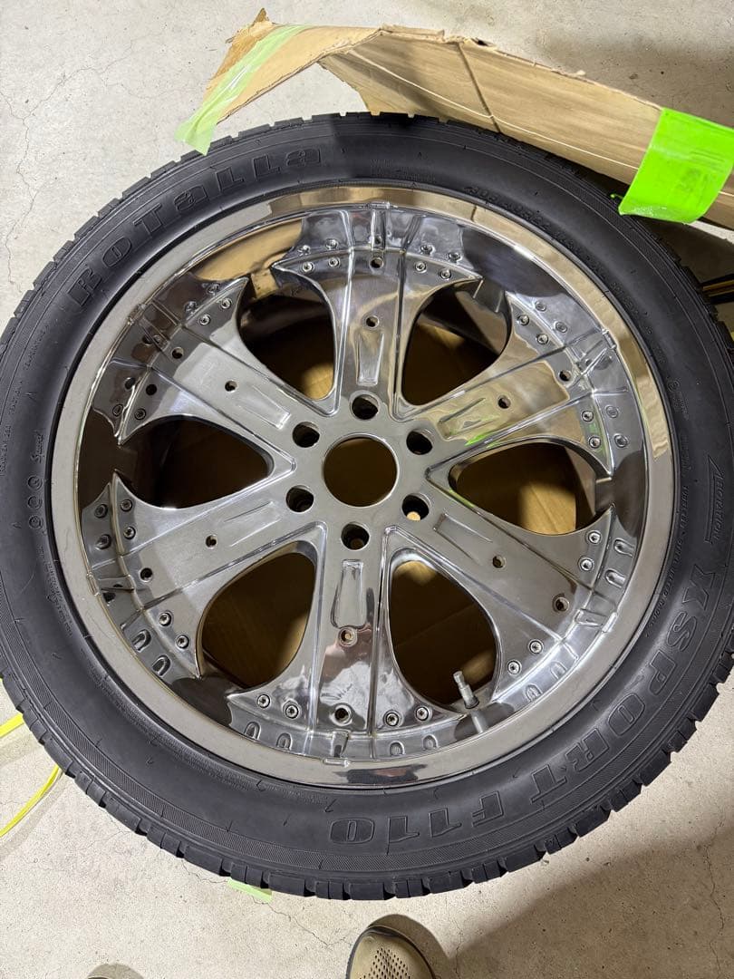 ２２インチ　スピンナーホイール 弊社オリジナル22インチアルミホイールTurbine-10(マットブラック