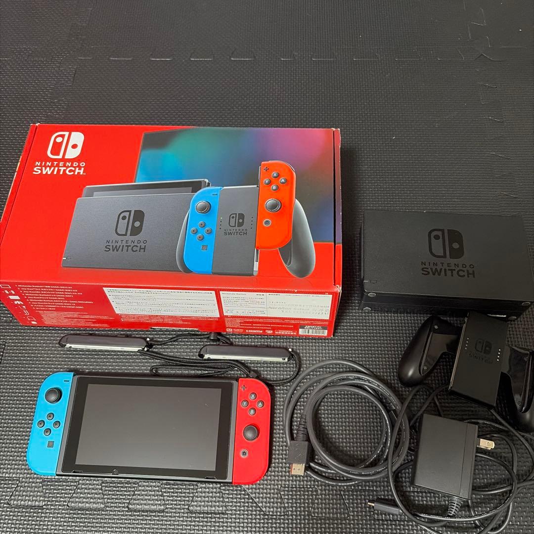 Nintendo Switch スイッチ　本体　箱有り Nintendo Switch 本体（有機ELモデル）【Joy-Con(L) ネオンブルー/(R