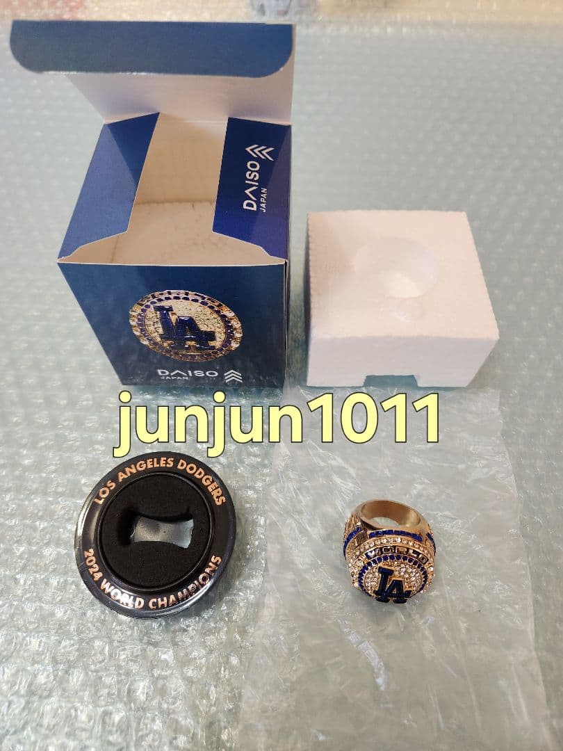 は*い様 【正規品】8/6 ドジャース スタジアム入場者限定配布 リング 大谷 球場配布限定！ 大谷翔平ワールドシリーズ レプリカチャンピオンリング