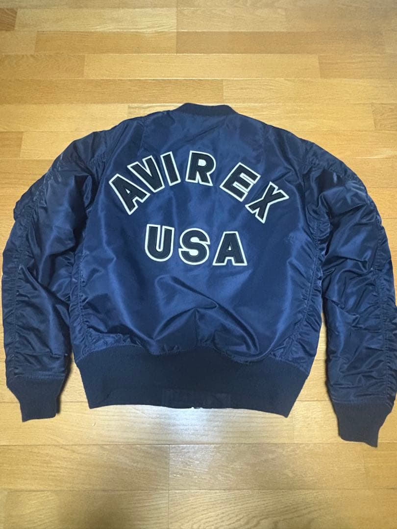 AVIREX ma-1 ネイビー AVIREX アヴィレックス UTILITY MA-1 THUNDERBIRDS フライトジャケット