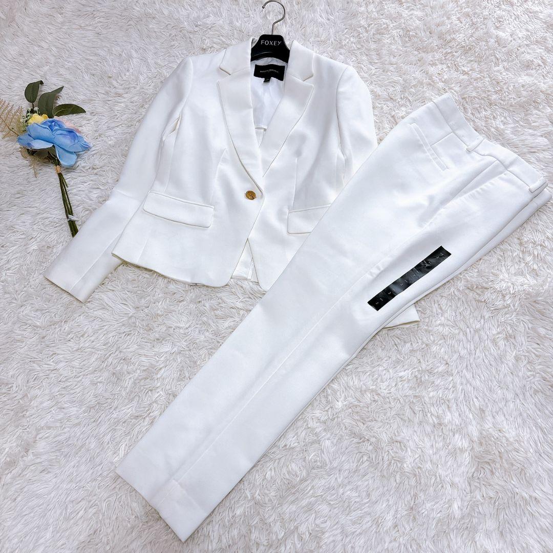 未使用　バナナリパブリック　ホワイトパンツスーツ　サイズ2 BANANA REPUBLIC（バナナリパブリック） スラックス BANANA REPUBLIC