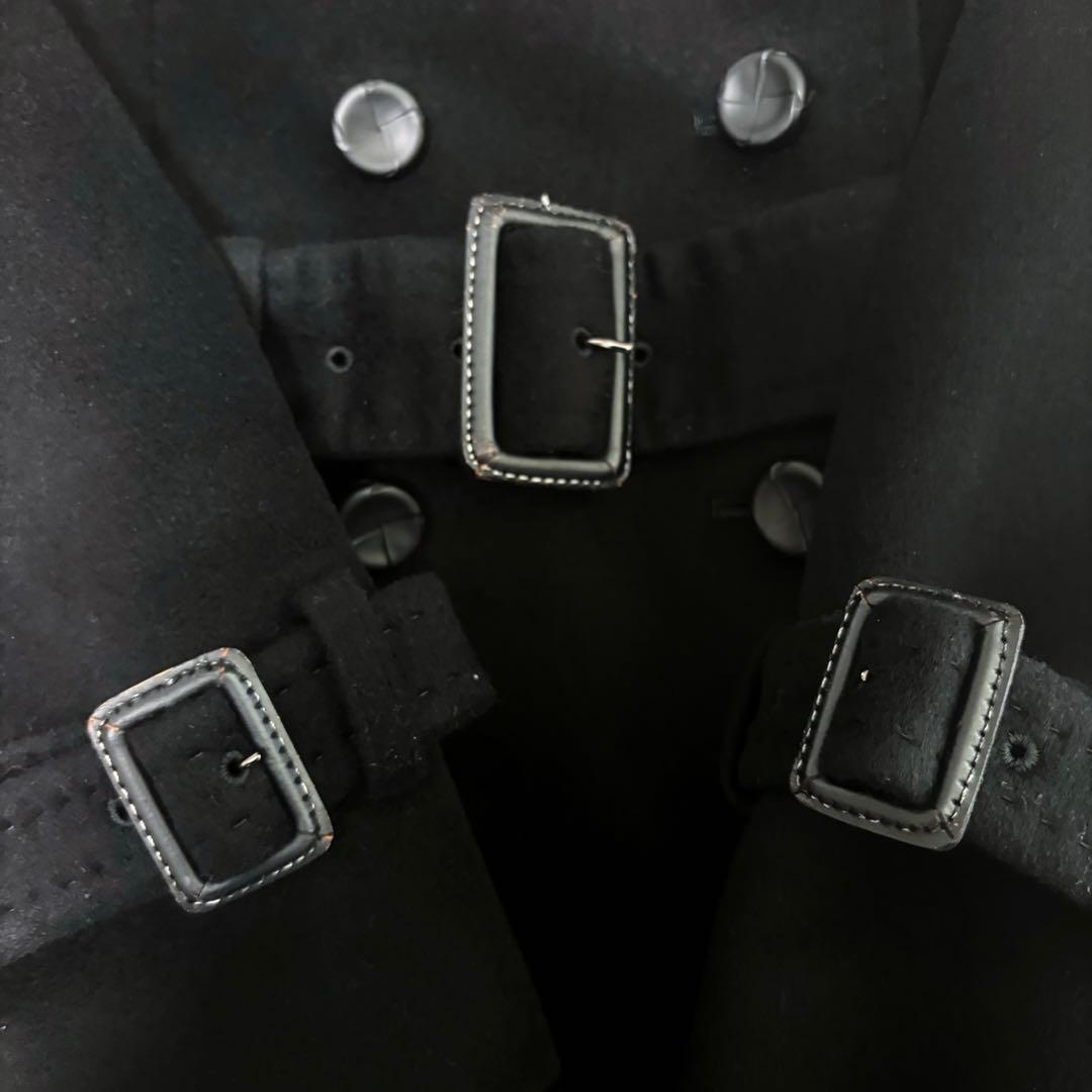 白マイマイ様専用】コムサデモード カシミヤ100% ロングコート 黒