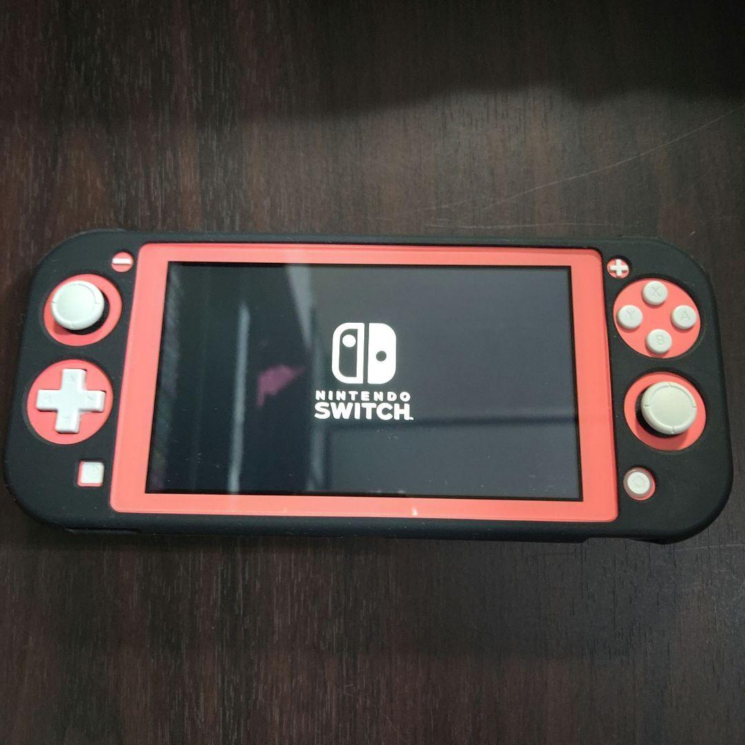 【美品】Switch Lite コーラルピンク カバー&マイクロSD付き lifecreate-kc_hdh-s-pazaa