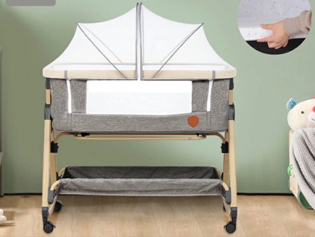 HZDMJ ベビーベッド 折りたたみ 添い寝　ゆりかご HZDMJ ベビーベッド 折りたたみ ミニ 持ち運び ゆりかご 多機能 添い寝