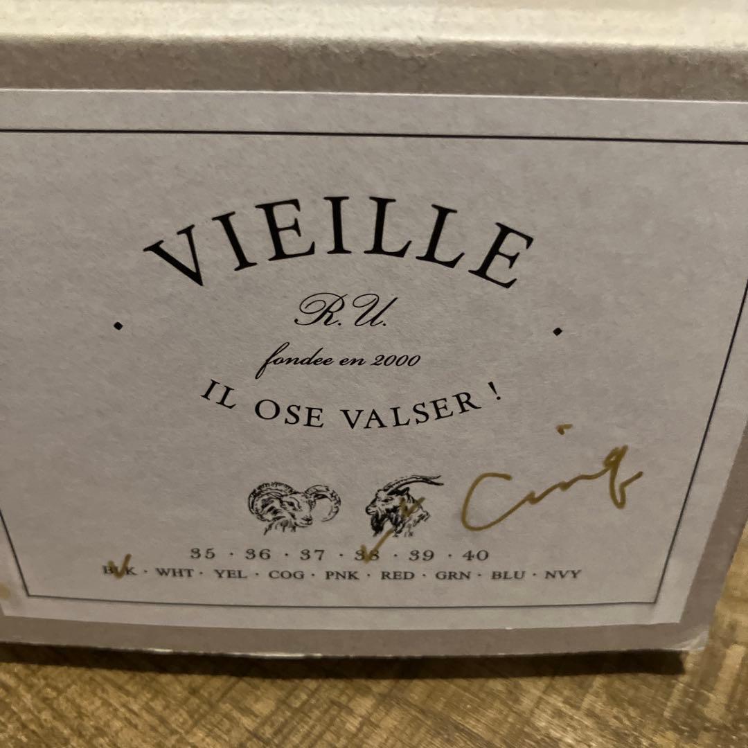 VIEILLE cinq 黒レザー フラットシューズ - メルカリ