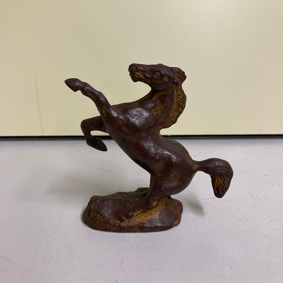 E-4馬 跳ね馬 銅製 置物 装飾 美術 金属工芸 工芸品 飾り 小物 雑貨