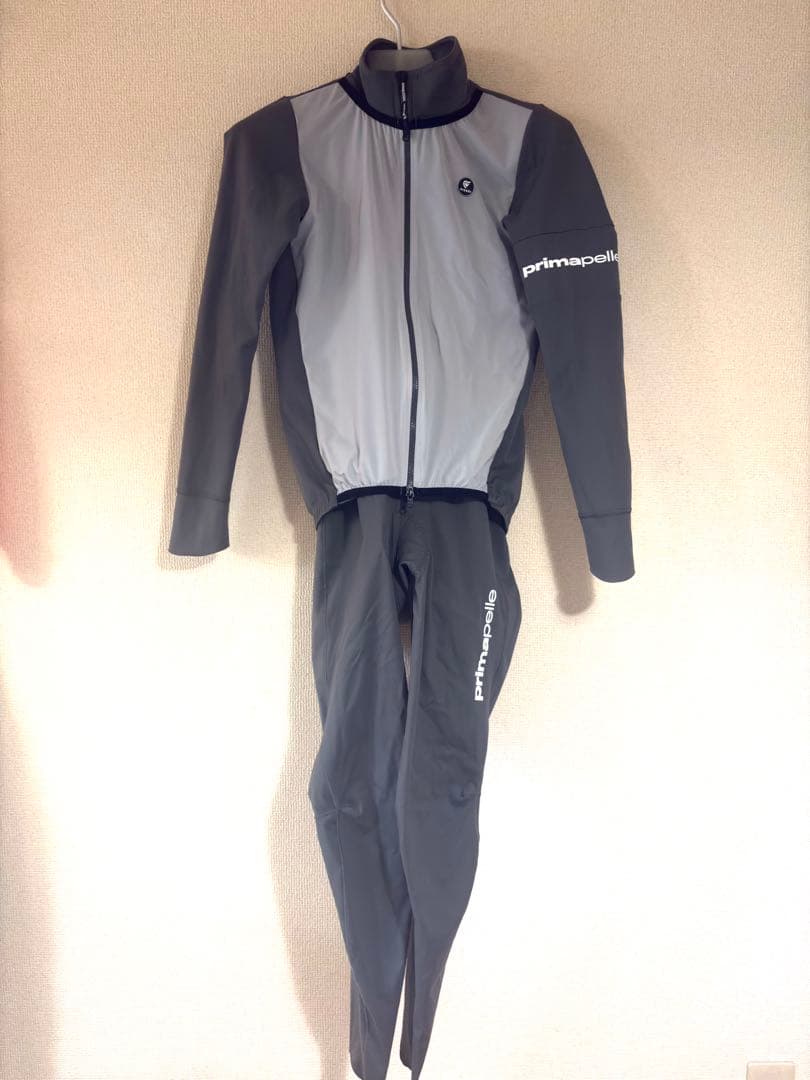 pissei ピセイ長袖ジャージビブタイツ グレーセット PISSEI ( ピセイ ) 長袖ジャージ MONVISO LONG SLEEVE JERSEY
